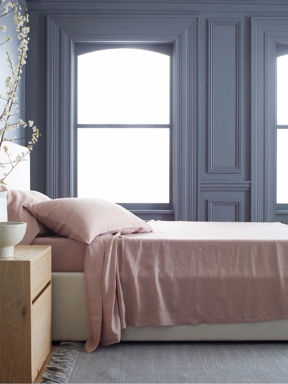 Quince European Linen Sheet Set - Dusty Mauve